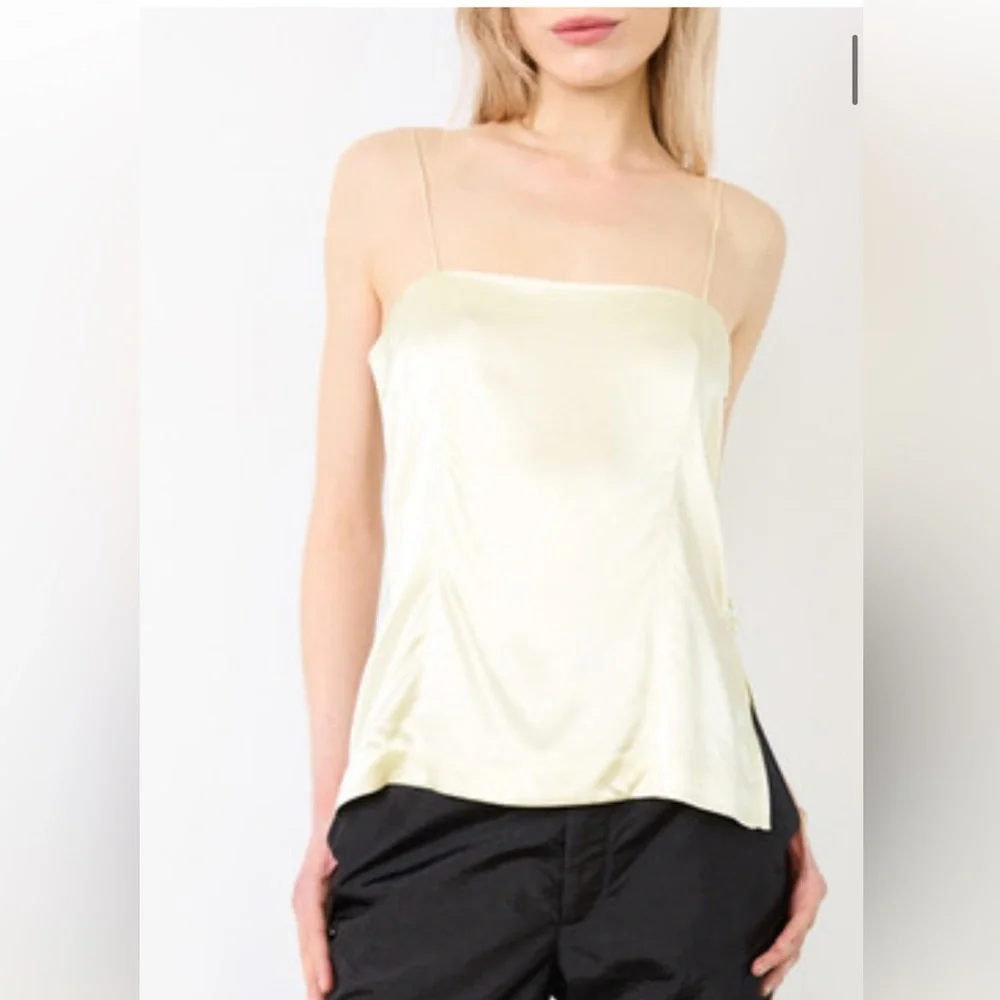 Mr Larkin sille top in elderflower - silk cami - Picture 2 of 6